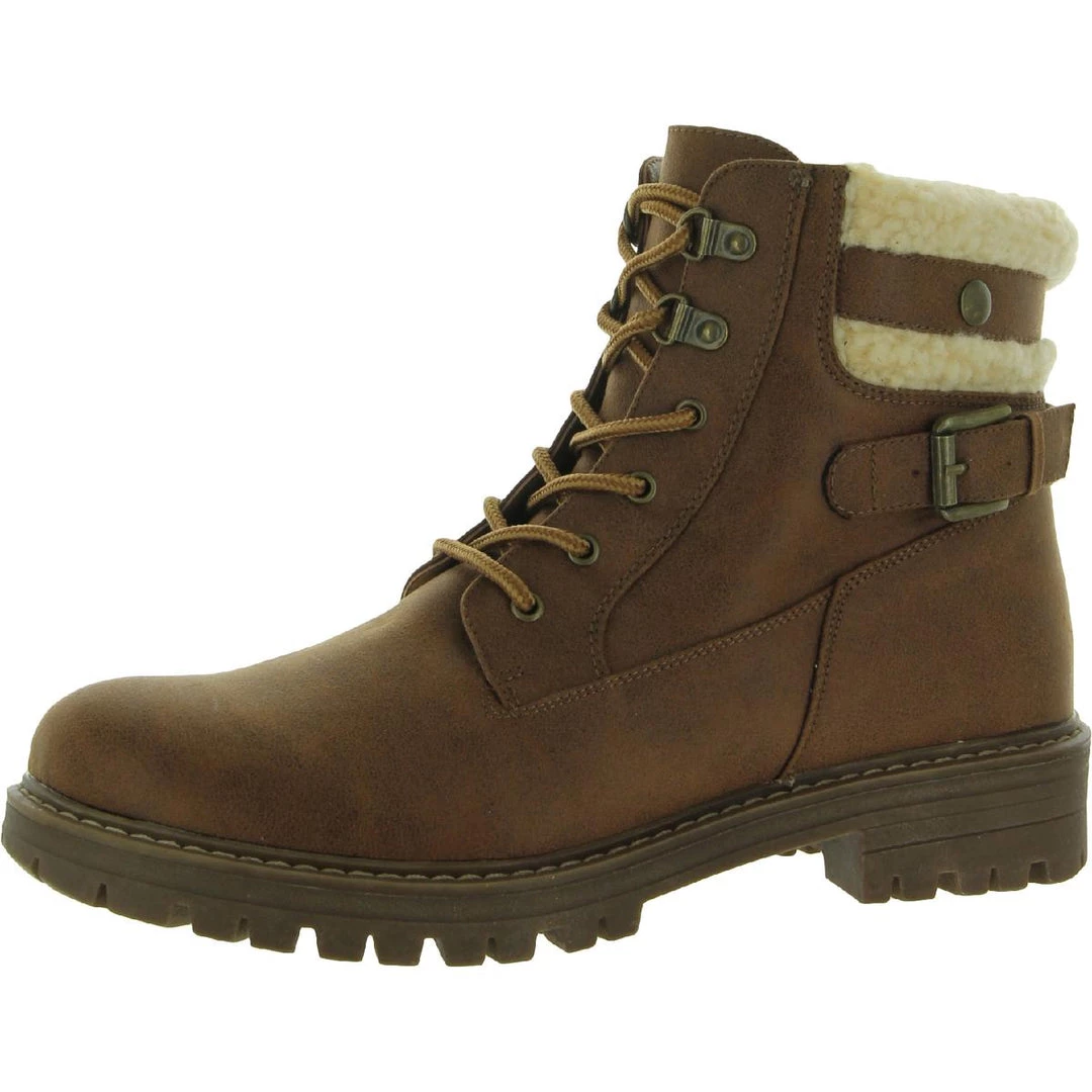 Cliffs by White Mountain Meldon Womens Faux Leather Lugged Sole Ankle Boots 6 Cliffs by White Mountain Meldon Womens Faux Leather Lugged Sole Ankle Boots - Image 4