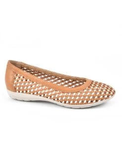 Cliffs by White Mountain Faylie Womens Leather Slip On Ballet Flats