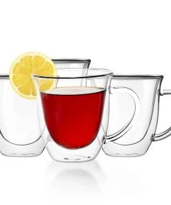 JoyJolt Serene Double Wall Insulated Glasses - 7.4 oz - Set of 4