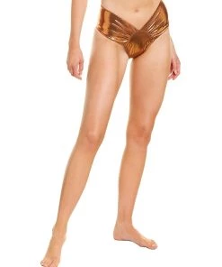 SportsIllustrated Swim Sports Illustrated Swim High-Leg Ruched Bikini Bottom - women