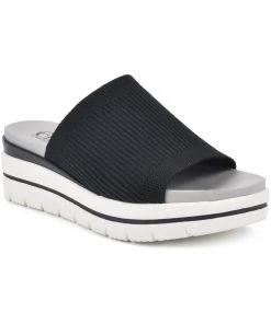 SportsIllustrated Swim Sales 35 Cliffs by White Mountain Typhoon Womens Knit Slide Flatform Sandals