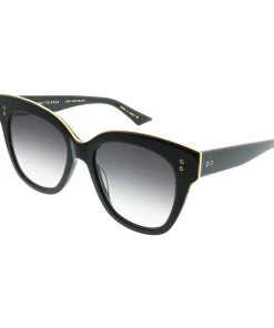 Dita Day Tripper 22031-A-BLK-GLD-55 Unisex Square Sunglasses - women