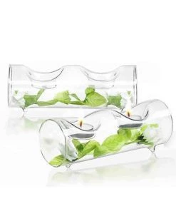 JoyJolt Ambient Double Candle Holders - Set of 2