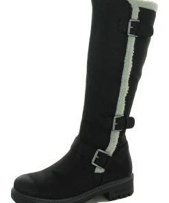 Cliffs by White Mountain Merritt Womens Microfiber Faux Fur Knee-High Boots