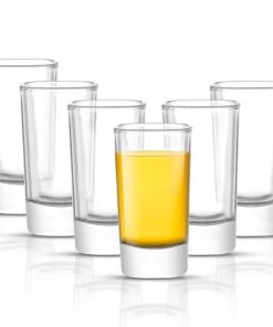 JoyJolt Township Heavy Base Shot Glasses - 1.7 oz - Set of 6
