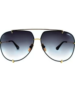 Dita TALON DT 23007-A-BLK-GLD-62-Z Unisex Aviator Sunglasses - women