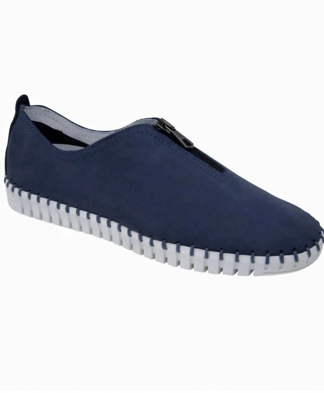 Eric Michael Marlo Zip Sneaker in Marlo Denim - women 3 Eric Michael Marlo Zip Sneaker in Marlo Denim - women