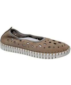 Eric Michael Holly Slip On Leather Shoe in Corda Nubuck - women