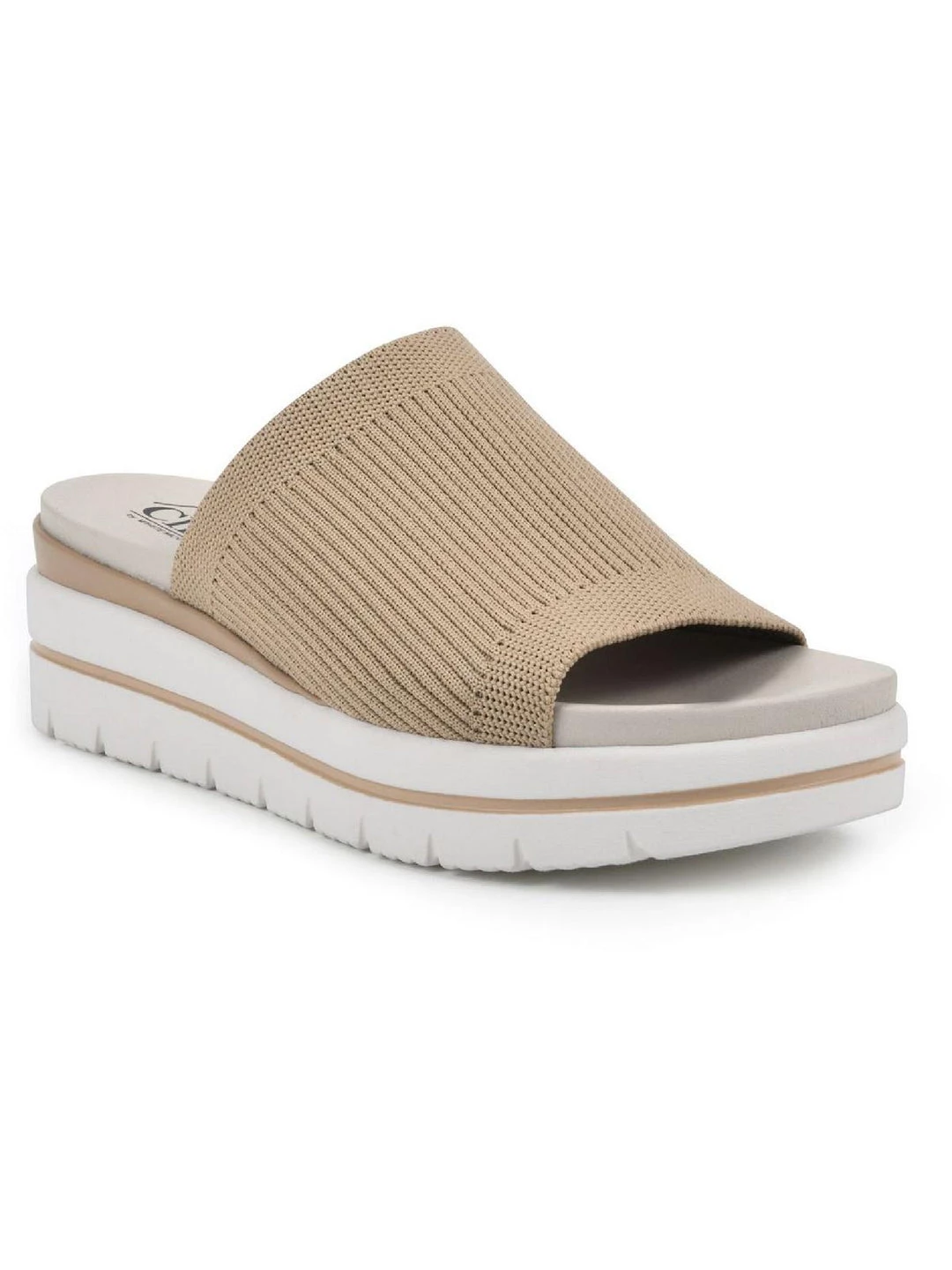 Cliffs by White Mountain Typhoon Womens Knit Slide Flatform Sandals 6 Cliffs by White Mountain Typhoon Womens Knit Slide Flatform Sandals - Image 4