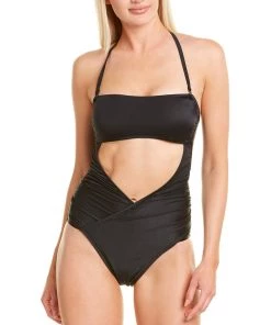 SportsIllustrated Swim Sports Illustrated Swim Bandeau Cutout One-Piece - women